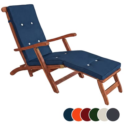 Ligbedkussen - Blauw - 173x43x6cm