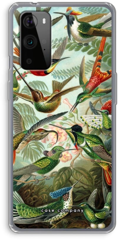 Case Company® - Hoesje geschikt voor OnePlus 9 Pro hoesje - Haeckel Trochilidae - Soft Cover Telefoonhoesje - Bescherming aan alle Kanten en Schermrand