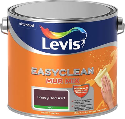 Levis - Easyclean Mur Mat Mix - Shady Red A70 - Mengverf - 2,5 L