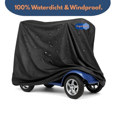 ErgoCover - Multifunctionele beschermhoes - Waterdichte afdekhoes - Universele maat Large: 190x71x117 cm - Fatbike hoes - Scootmobiel hoes - Fiets hoes