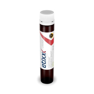 Etixx Caffeine Energy Shot - Sports Nutrition - Supplementen - 9X25 ml - Appel - Bevat 80mg cafeïne per shot - Gemakkelijk mee te nemen - Zonder kunstmatige zoetstoffen