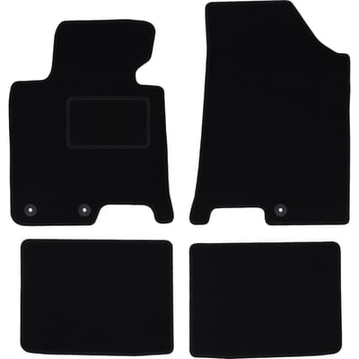 Zwarte veloursmatten voor: Hyundai i40 stationwagen, sedan (2011-)