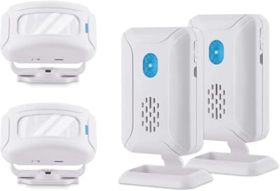 White-Label® Dubbele Opritverklikker - Entreemelder - Doorgangsmelder - Beveiliging - Wit