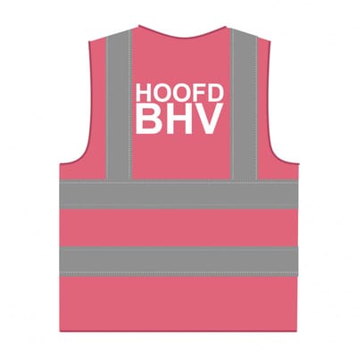 Hoofd BHV hesje RWS roze