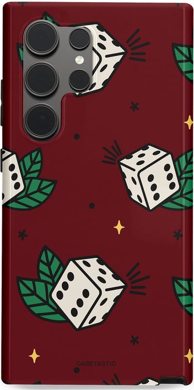 Casetastic Hoesje Geschikt voor Samsung S24 Ultra - Stijlvolle Beschermende Duo-layer Case - Casino zes