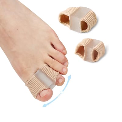 Anti-Slip Teencorrector I Teenspreider I Hallux Valgus I Grote En Kleine Teen Recht Maken I Teen Beschermer I Siliconen En Rekbare Vezel 1 Paar I Maat S I Maat 35-40