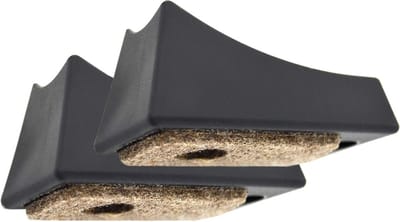 Set van 2 Viltglijders voor Buisstoelen en Meubels Ø 22 mm Gebogen Radius 90 mm