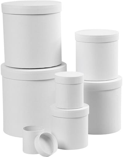 Creativ Company Ronde dozen Set 7 Stuks h: 7.5-22.7 cm d:7-22 cm