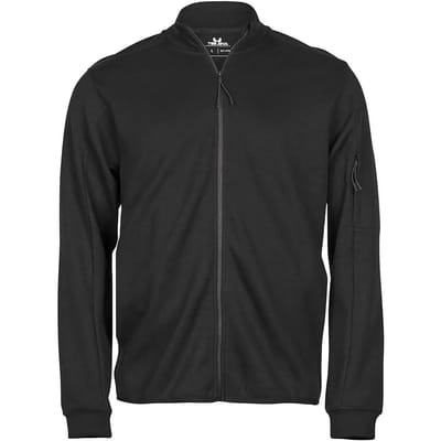 Tee Jays - Athletic Full Zip Sweat - Black - S