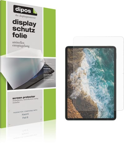 dipos – 2x Matte Beschermfolie geschikt voor Xiaomi Pad 8 | Krasbestendige & antireflecterende Screenprotector Ultra-Thin