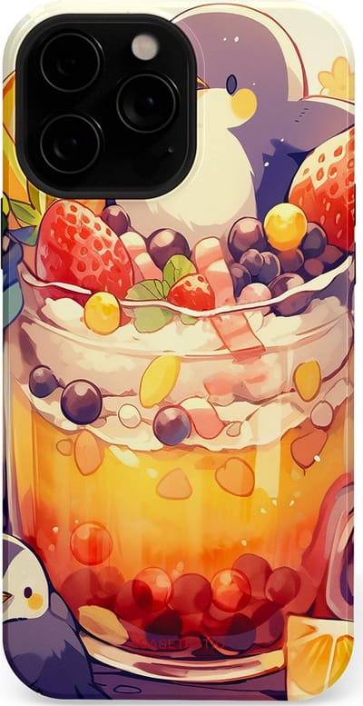 Casetastic Hoesje Geschikt voor Apple iPhone 13 Pro Max Magsafe - Stijlvolle Beschermende Duo-layer Case - pinguïn Cocktail