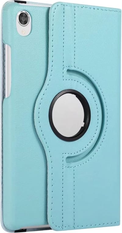 Hoes Geschikt voor Lenovo Tab M8 3rd Gen 2022 hoes Draaibare Book Multi stand Licht Blauw - Hoes Geschikt voor Lenovo Tab M8 HD LTE 2021Case Cover