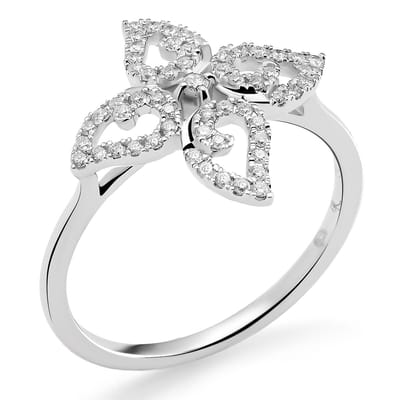 Orphelia RD-3216/56 - Ring - 18 Karaat Witgoud / Diamant 0.23 ct