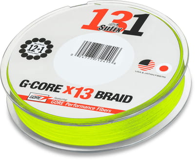 Sufix 131 G-Core Gevlochten Lijn | 135m 0.148mm Neon Chartreuse
