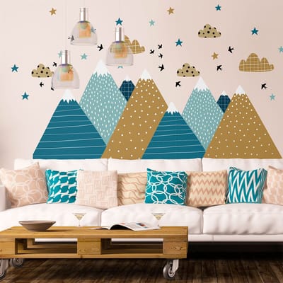 Kerstbergstickers 40 x 60 cm