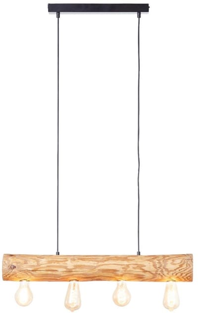 Brilliant Trabo - Hanglamp - Breedte 70 cm - E27 max 4x25W - Hout