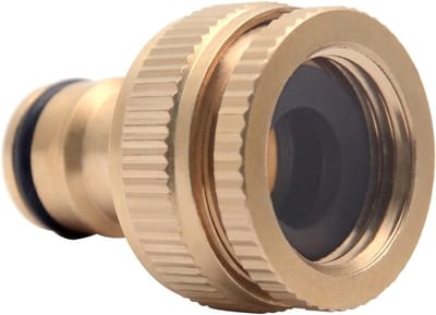 Tuinslangkraanconnector 1/2 Inch en 3/4 Inch - 2-in-1 Adapter voor Tuin en Boerderij, Geschikt voor Slangen en Kranen, Duurzaam en Gebruiksvriendelijk