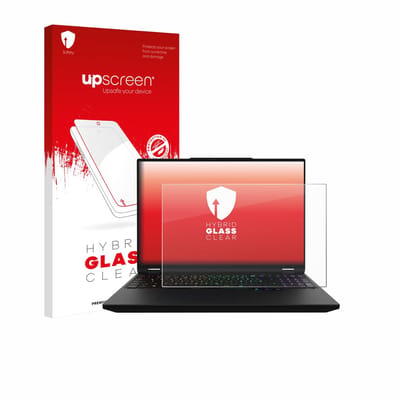 upscreen - Screenprotector voor XMG Apex 16 Max - Folie Beschermfolie Beschermglas transparant