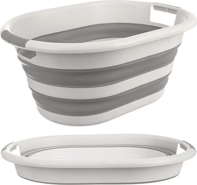 Opvouwbare Wasmand Silicone KEMP 38 l - Opbergmand - Opvouwbaar