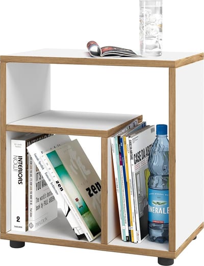 Houten Bijzettafel Salontafel Banktafel Nachtkastje Woonkamertafel met Houtstructuur