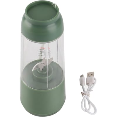 Mixeur personnel sans fil 300 ml, chargement USB, mixeur portable avec lame en acier inoxydable L vert clair