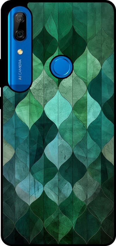 Smartphonica Telefoonhoesje Geschikt voor Huawei P Smart Z / Y9 Prime (2019) met groene bladeren opdruk - TPU backcover case green leafs design geschikt voor Huawei P Smart Z;Huawei Y9 Prime (2019)