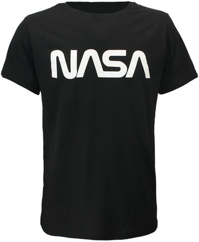 NASA Logo T-Shirt Zwart - Officiële Merchandise - M