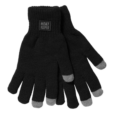 Heatkeeper - Thermo handschoenen heren met I-touch - Zwart - L/XL - 1-Paar - Handschoenen touchscreen