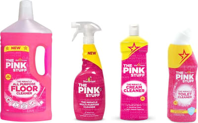 Stardrops The Pink Stuff Bundel - Vloerreiniger, Allesreiniger, Cream Cleaner en Toilet Cleaner