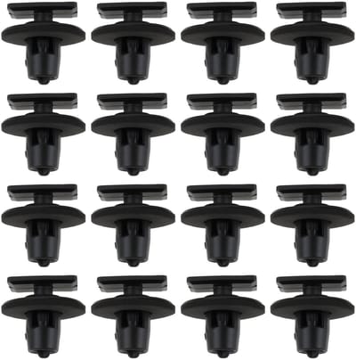 Dailygoods- Trim Clips 40 Stuks - Bevestigingsclips Auto - Compatibel met Nissan Juke/370Z - Duurzaam Zwart Plastic - Betrouwbare Bevestiging - Afmetingen 18,2 mm