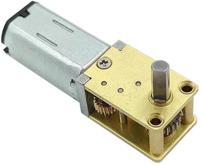 Tandwielmotor Set - Mini Motor DC - Robotica Projecten - Volledig Metalen Tandwielkast - 2 stuks - Zilver