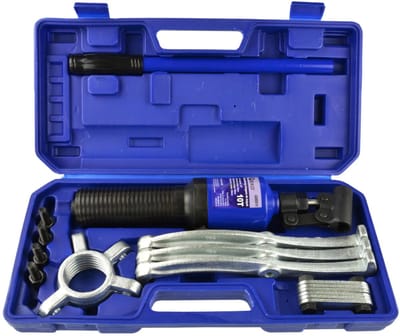 GEKO Hydraulische trekker set - 10T kracht - Verstelbare poten - 60-250 mm capaciteit - Inclusief opbergkoffer