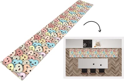 Keukenloper - Loper keuken - Hart - Patroon - Baby - 300x50 cm - Keukenloper vinyl