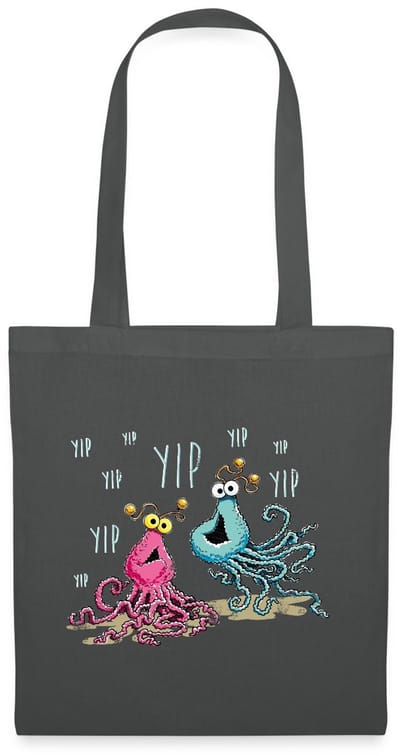 Sesamstraat Yip Yip Alien Tas Van Stof Schoudertas
