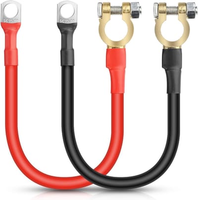 Accu-omvormerkabel 30cm 3AWG 25mm² met accupoolconnectoren voor 12V-24V systemen