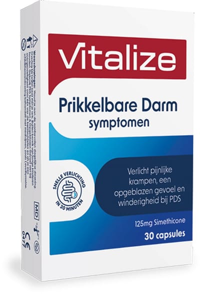 Vitalize Prikkelbare Darm Symptomen & Opgeblazen Gevoel 30 capsules | Snelle verlichting in 30 minuten - Snelle verlichting in 30 minuten