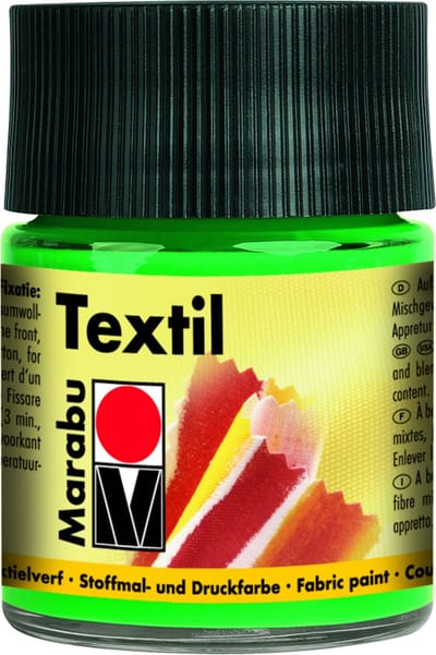 Marabu Textil 062 watergedragen verf Groen 50 ml Pot 1 stuk(s)
