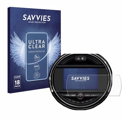 Savvies - Screenprotector voor Mini Clubman 2018 - 2020 - Folie Beschermfolie transparant 18 Stuks