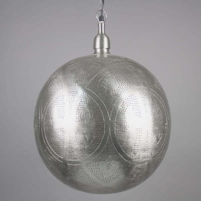 Safaary - Oosterse Hanglamp Anisa Nikkel Goud Ø 40 x 50cm