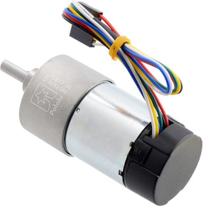 50:1 Metal Gearmotor 37Dx70L mm 24V with 64 CPR Encoder (Helical Pinion) Pololu 4693