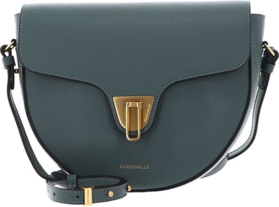 COCCINELLE Leren Schoudertas Avondtas Beat Soft Crossover Bag Kale Green Groen