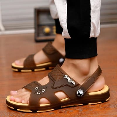 Zomer Casual Schoenen Nieuwe Heren Sandalen Gladiator Sandalen Open Teen Platform Buitenschoen Strand Sandaal Rome Schoenen Zwart NANLX14 45 black
