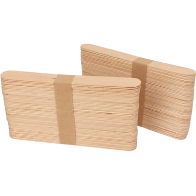 300 Pièces Bâtonnet d'Artisanat pour Épilation Multifonctionnel en Bois de Bouleau Bâtonnet pour Épilation à Domicile