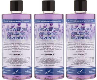 Douchegel Relaxing Lavendel 500 ml - set van 3 stuks - Showergel