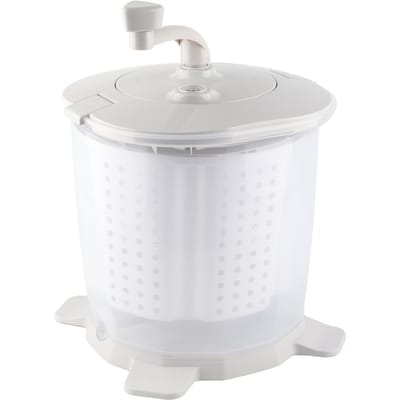 Mini draagbare handmatige wasmachine, ondergoedwasmachine voor thuis, slaapzaal, grijs white