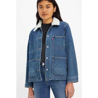 Levi's Warm Denim Jacket Blue Size: XS | Denim Jackets Outlet | Dames | Blauw