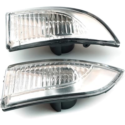 Bross BSP602 Lot de 2 lentilles de clignotant de rétroviseur latéral gauche et droit 261656470R, 261609550R pour Megane MK3 Fluence Latitude