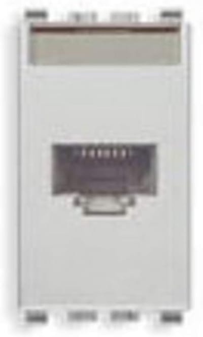 Netwerk Stopcontact - RJ45 Module - Internet Aansluiting - Cat5e UTP - 30 x 195 x 260 cm - Nylon