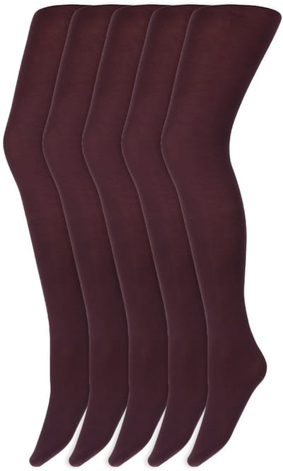 Gekleurde Panty’S | Micro | 60 Denier | Merk: Marianne | Maat: S T/M Xxl | Kleur: Donker Paars | 5 Paar