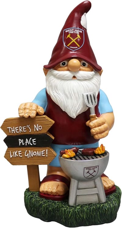 Tuinkabouter West Ham United Fan BBQ Decoratie - Voetbal Minifiguur